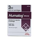 HUMALOG CARTRIDGE 100U/ML SACHET