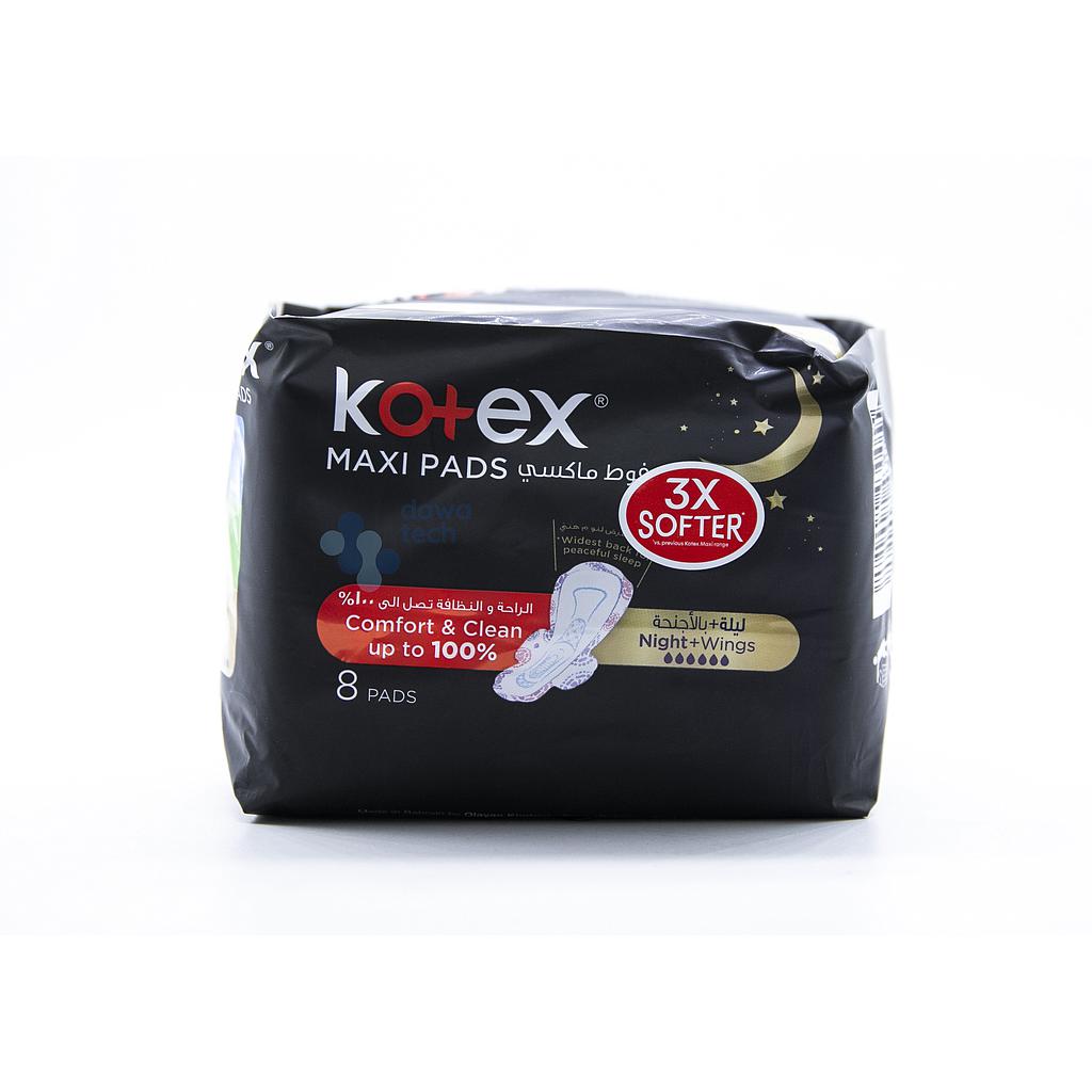 KOTEX MAXI THICK NIGHT 8 PADS