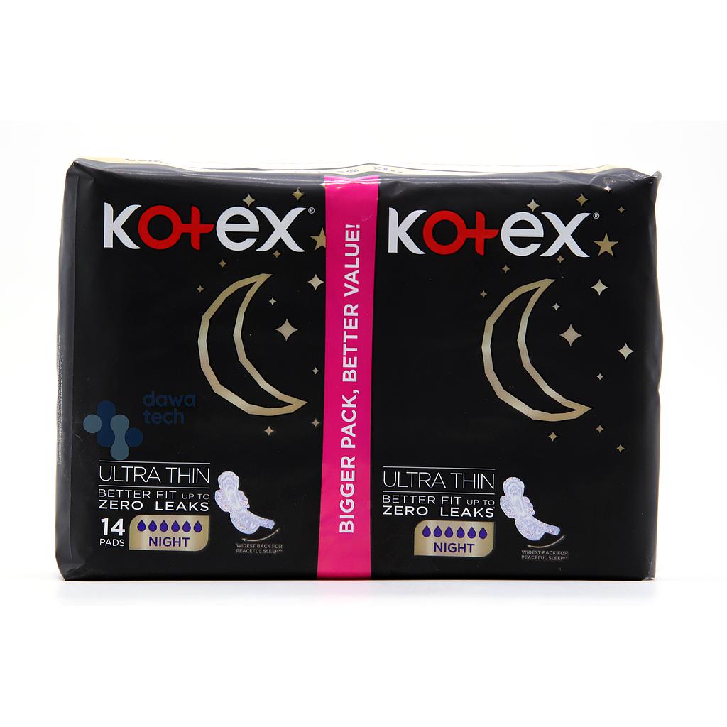 KOTEX ULTRA THIN NIGHT 14PADS