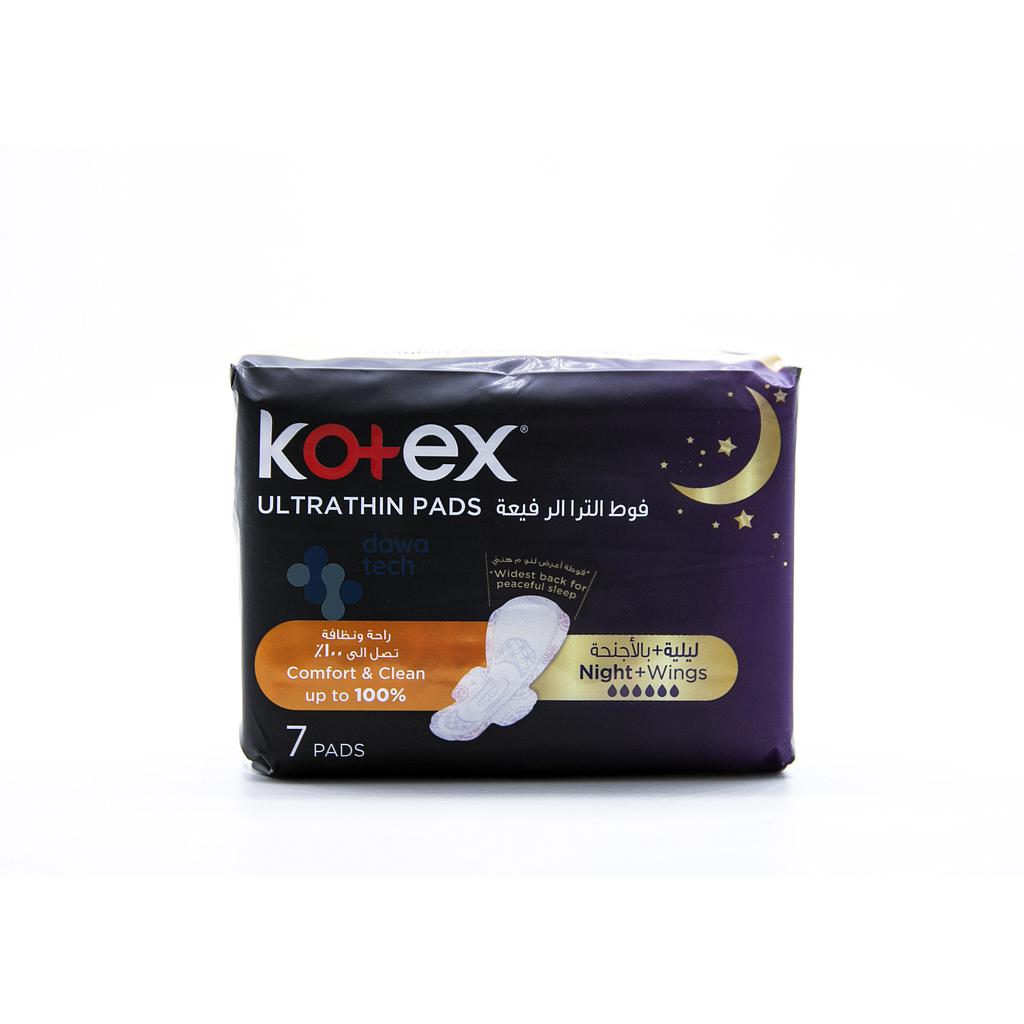 KOTEX ULTRA THIN NIGHT 7 PADS