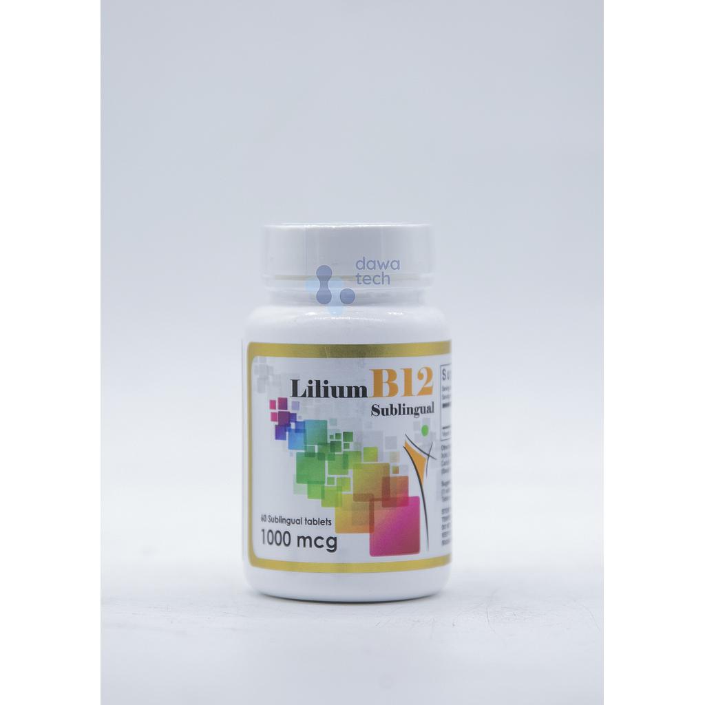 LILIUM B12 SUBLINGUAL 1000MCG 60TAB