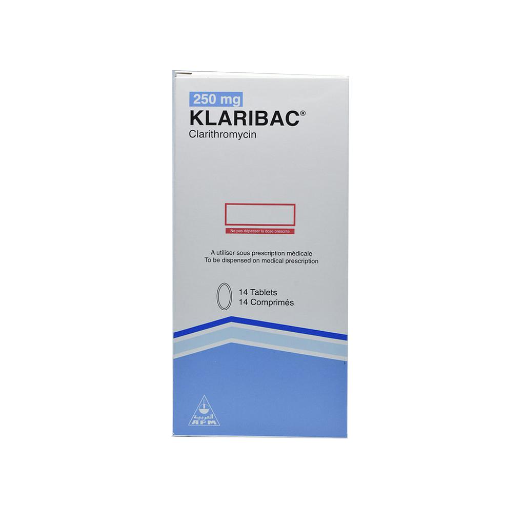Klaribac   250 mg 14 oral film coated tablets
